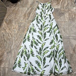 Tommy Bahama Watercolor Palm Leaf Maxi Dress size 2/ small